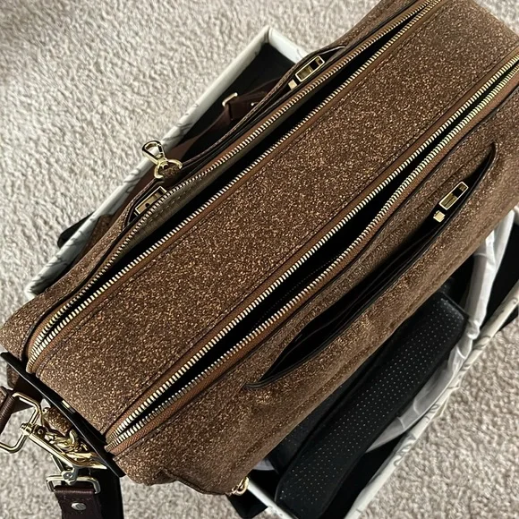 La Mansio Brown Cork Convertible Bag - Picture 8 of 12